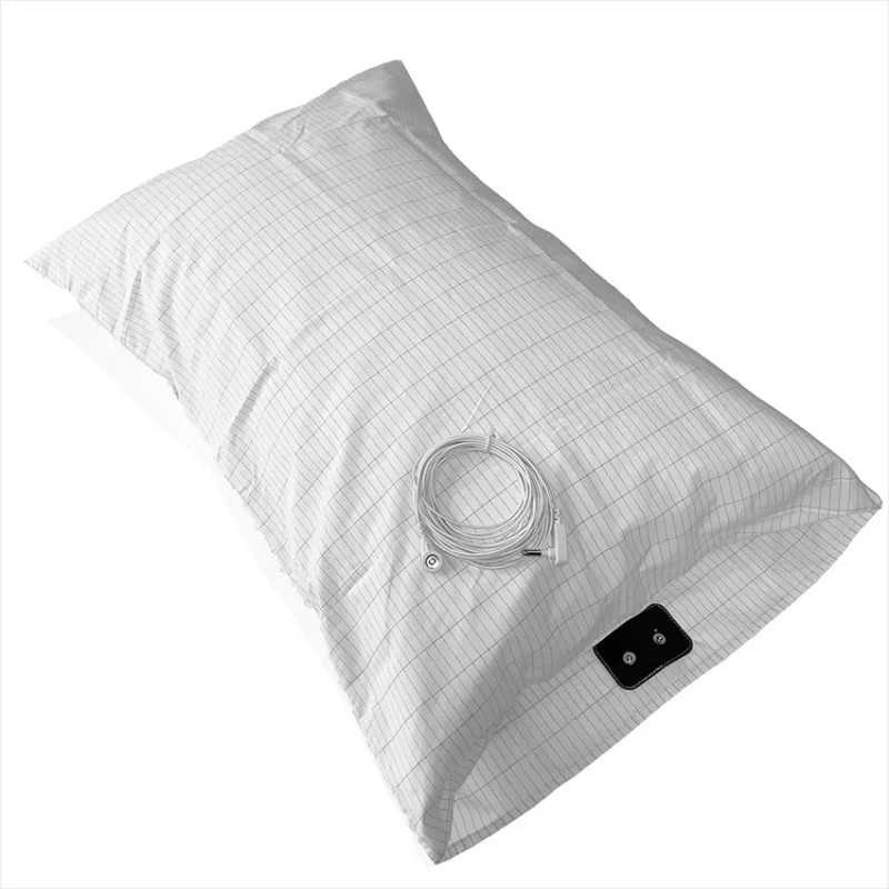 Pillowcase with Grounding Cord Conductive Silver Fiber Grounded Antistatic Health Protection Fabric For Better Sleep