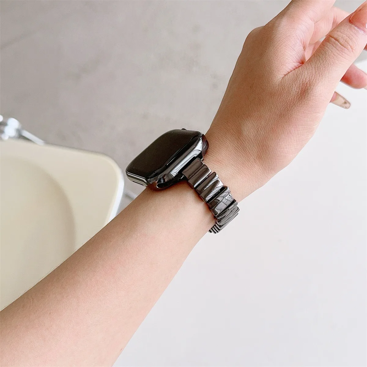 Cinturino per orologio per iWatch 42/44/45/46/49mm 38/40/41mm Cinturino per orologio in metallo alla moda per serie di orologi Ultra2 Serie 10/9/8/7/6/5/4/3/2/1_voghion.com