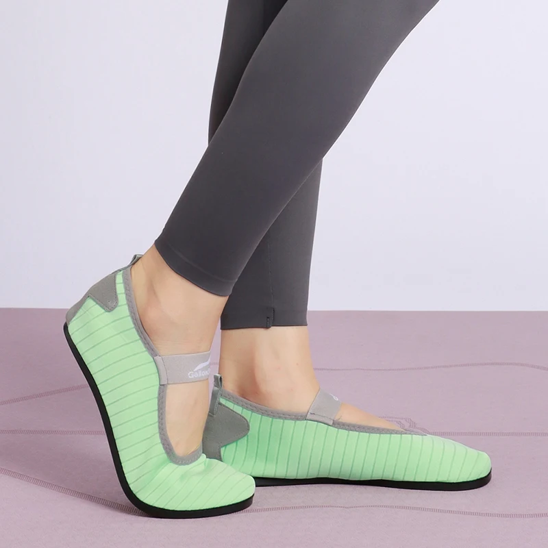 Gallon Shark Indoor Fitness Non-slip Soft-soled Yoga Shoes Women's Rope Jumping Mute Stretching Pilates Training Shoes