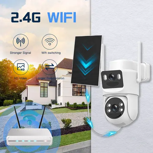 SZSINOCAM 2PCS 3MP Wifi Camera PTZ Outdoor Dual Screens Human Detection Dual Lenses 3MP Security Protection IP Camera Audio - Image 3