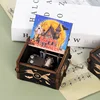 Wooden Music Box Frozen Beauty and Beast Hand Cranked Home Decoration Carved Musical Box Valentine's Day Birthday Gif 5