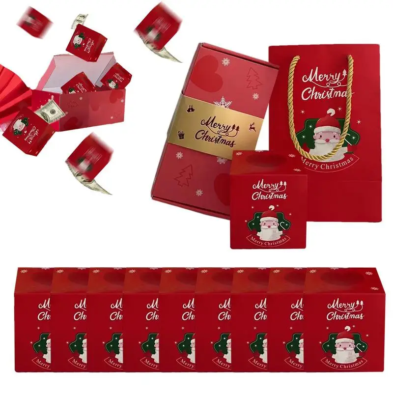 Pop up box set creative christmas surprise gift box funny bounce gift