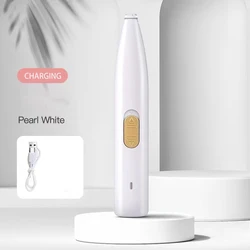 Pet Hair Trimmer: Professional Electric Grooming Tool (White G518)