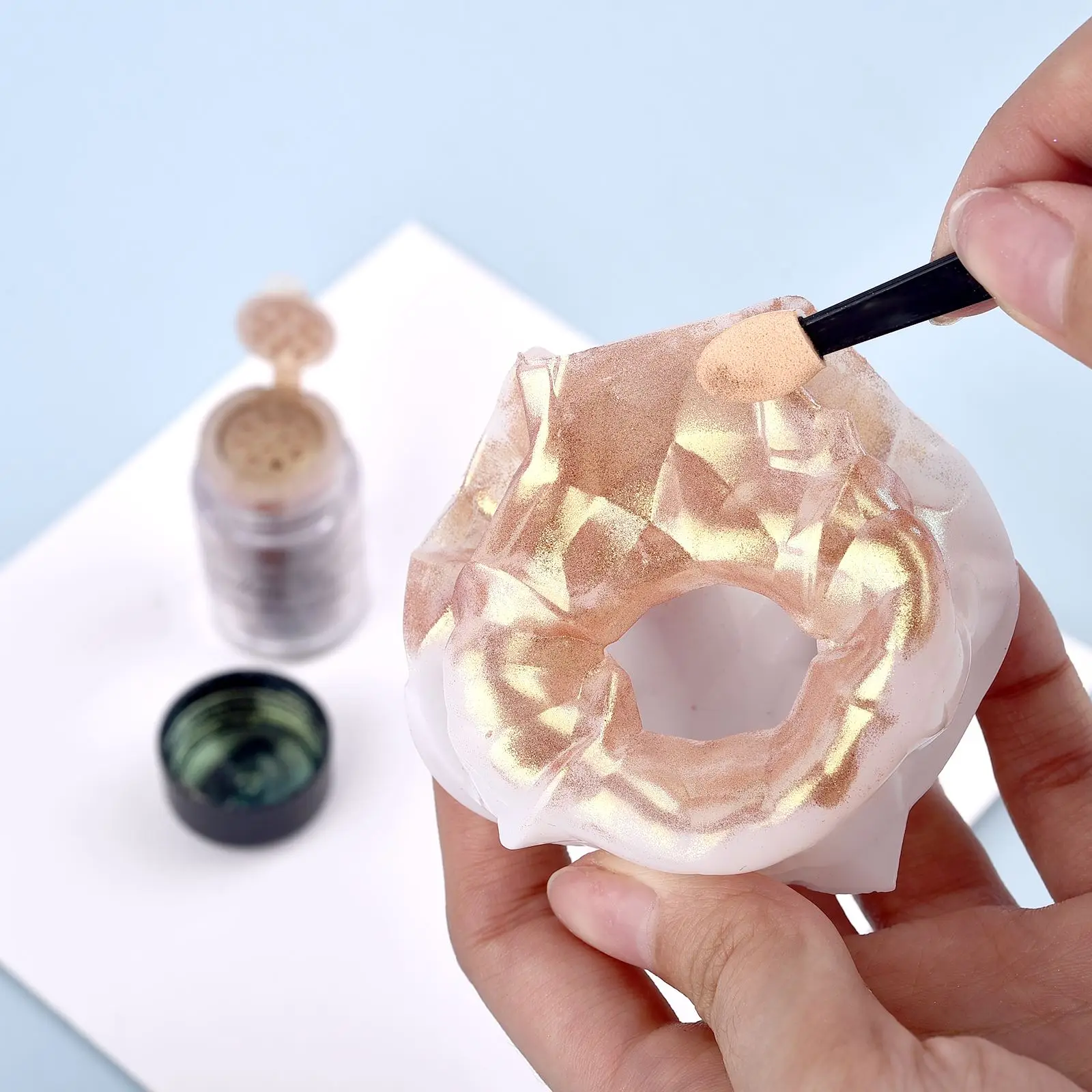 5g Cosmetic Grade Pearlescent Natural Mica Mineral Powder Epoxy Resin Dye Pearl Pigment Glitter Material