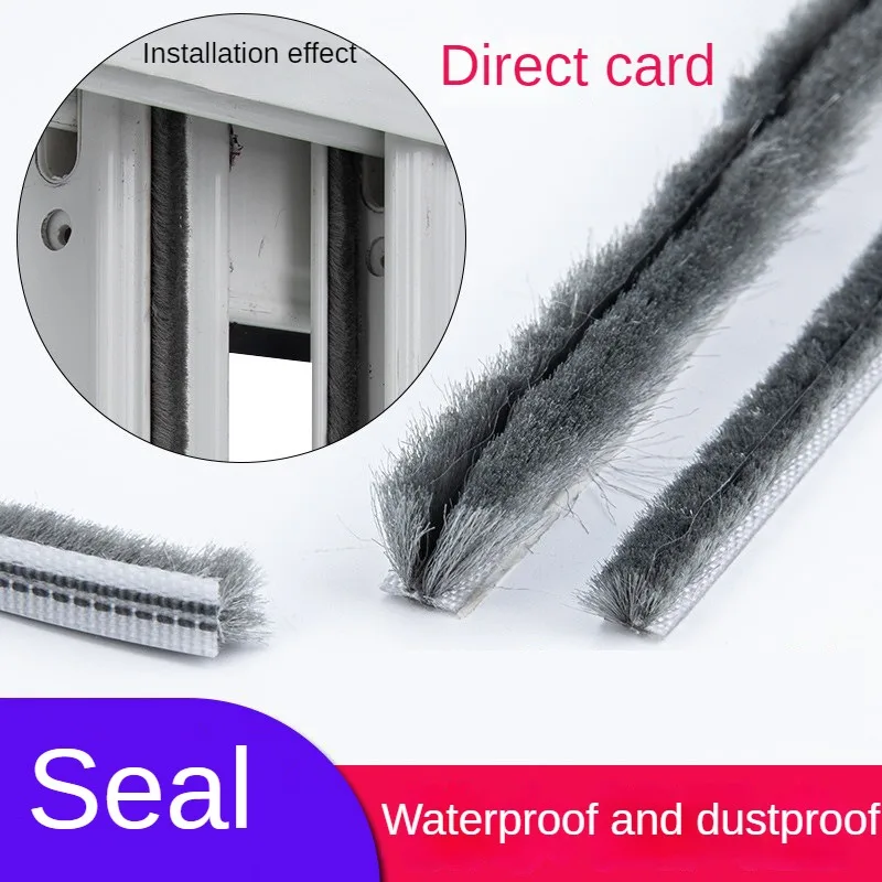 Pelose Seal Brush Pile Door Window Scorrevole Weather Strip Paraspifferi Isolamento Acustico Per Studio Door Seal Nastro Da Bagno 10M