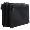 A42I-12 Pieces Mesh Bags Black Mesh Zipper Pouch Makeup Bags Cosmetic Travel Organizer Bags Pencil Case 2