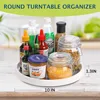Non-Skid Lazy Susan Organizer for Pantry Organization Kitchen Storage Bathroom Sink Cabinet Refrigerator Countertop Spice Rack 4
