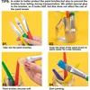 Paint Brushes for Kids, 8 Pcs Big Washable Chubby Toddler Paint Brushes, Easy to Clean & Grip Round and Flat Preschool Paint Bru 5