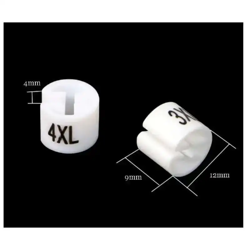 100 Stücke Großhandel Super Weiß Alle Größen Marker Tag Kunststoff Kleidungsstück XS-7XL Kleiderbügel Sizer Schmuck Machen Zubehör Tag – Detail 4