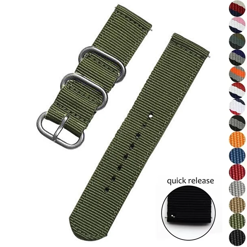 Woven Nylon Sport Watch Strap Band - Durable Fabric