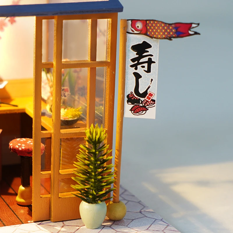 Cutebee miniatura boneca estilo japonês casa acessórios