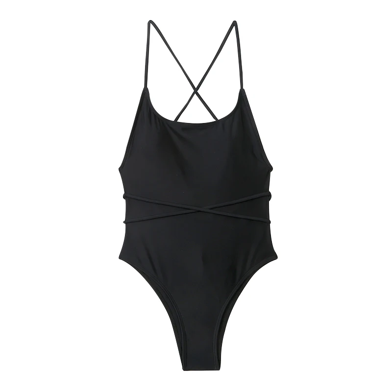 Sexy One Piece Swimsuit Women 2020 New Bodysuit High Leg Thong Bodysuit