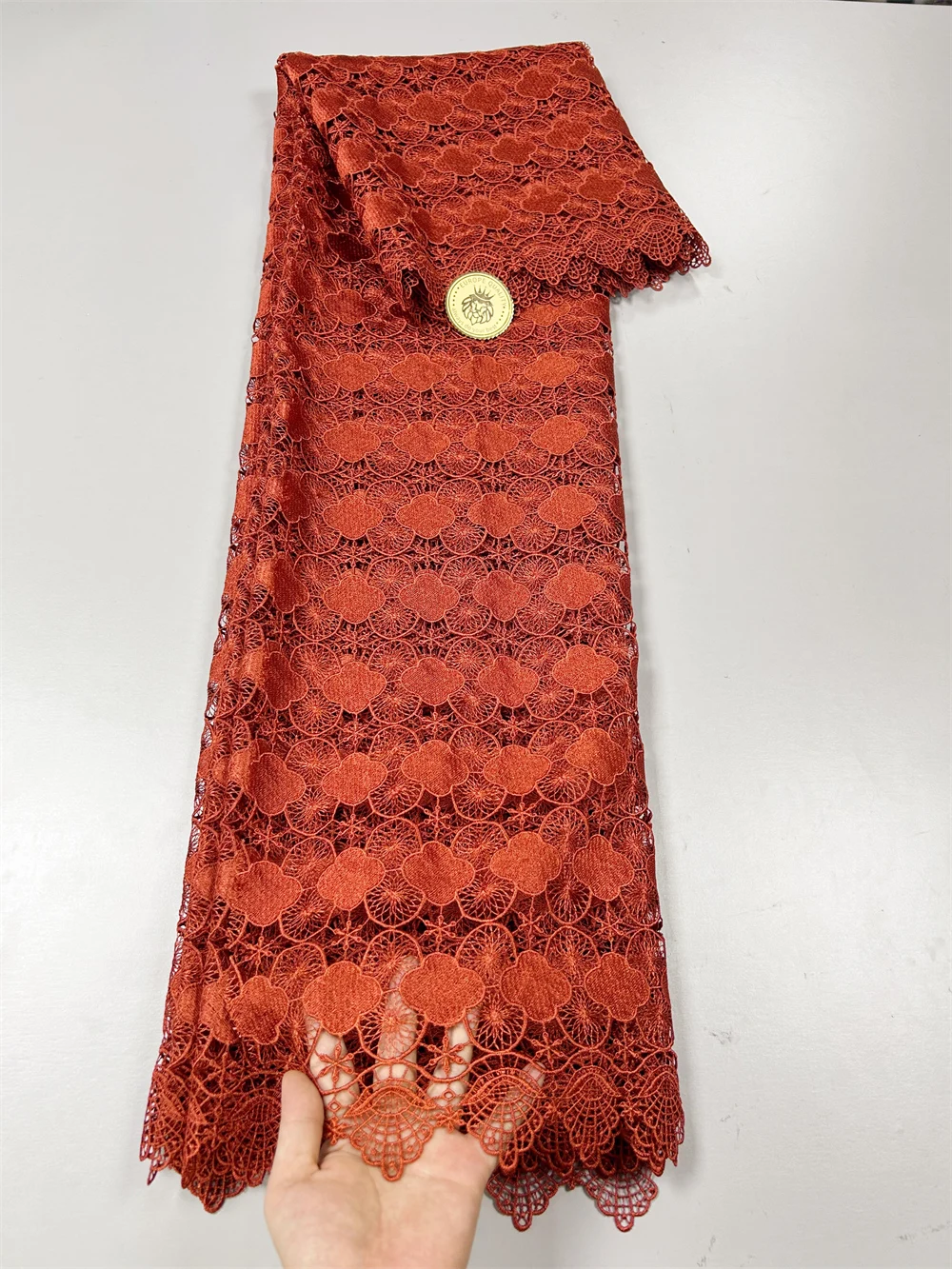 Nigerian Guipure Cord Lace Fabric High Quality Lace Embroidery African Milk Silk Fabric For Wedding Sewing Dress