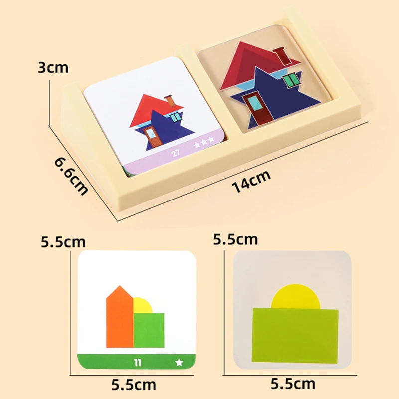 Plastic Geometric Shape Puzzle Game for Kids