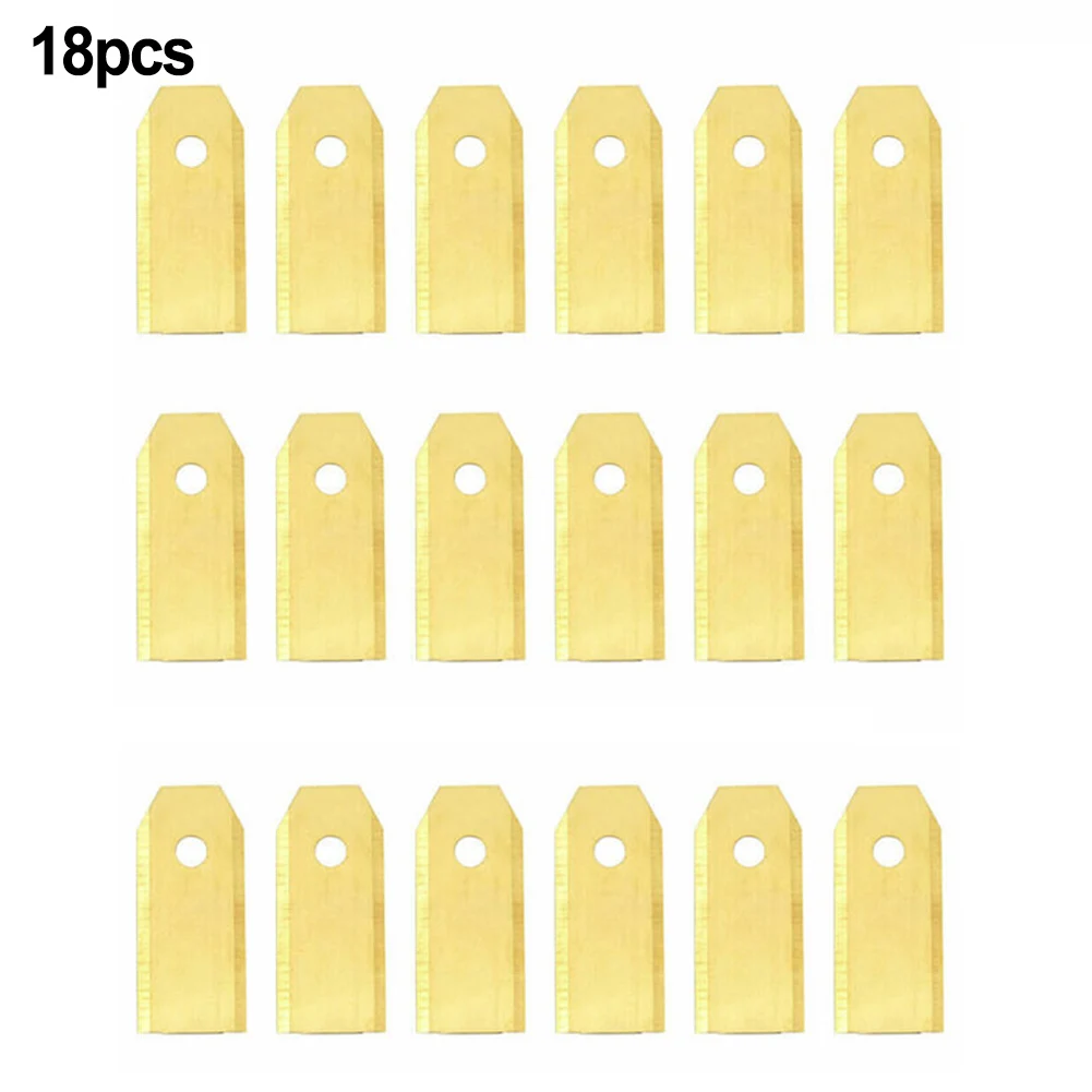 로봇 잔디 깎는 기계 세트, 실버 골드, 43 mm 길이, 9 개 블레이드, 18 개 블레이드, 30 개 블레이드 교체 예초기 블레이드