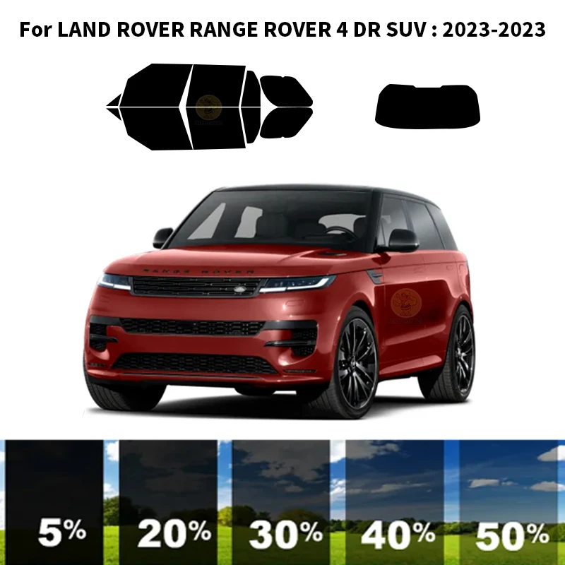 

Precut nanoceramics car UV Window Tint Kit Automotive Window Film For LAND ROVER RANGE ROVER 4 DR SUV 2023-2023