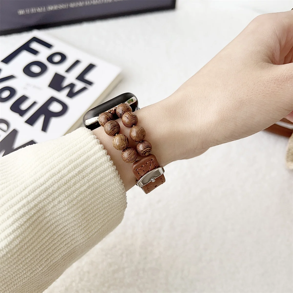 Smartwatch Band For Apple Watch Leather Strap Elegant Design_voghion.com