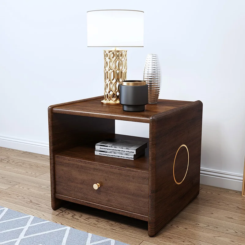 

Стильный квадратный деревянный стол из массива дерева для гостиной, полный маленький деревянный стол из ореха, восьмиконечный деревянный стол из искусственной кожи, роскошный угловой стол