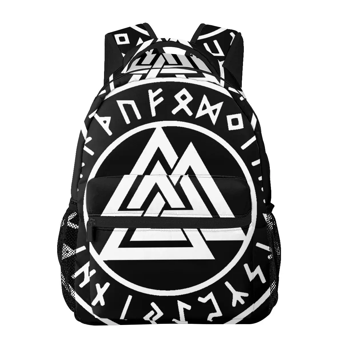 Valknut Symbol Casual Backpack Unisex Students Leisure Travel Computer Backpack