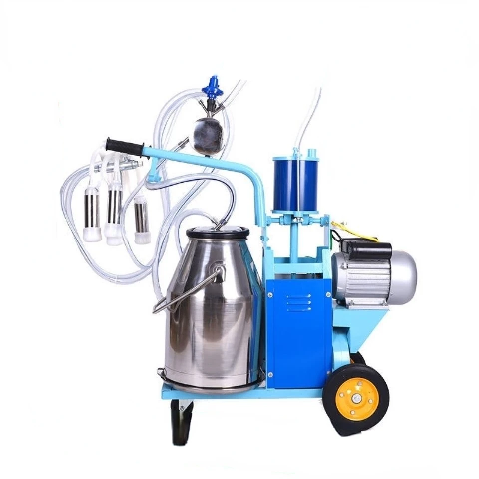 

Household Cattle and Sheep Imported Vacuum Pump Mobile Pulse Cow Goats Milking Machine Camel Breast Pump Milker