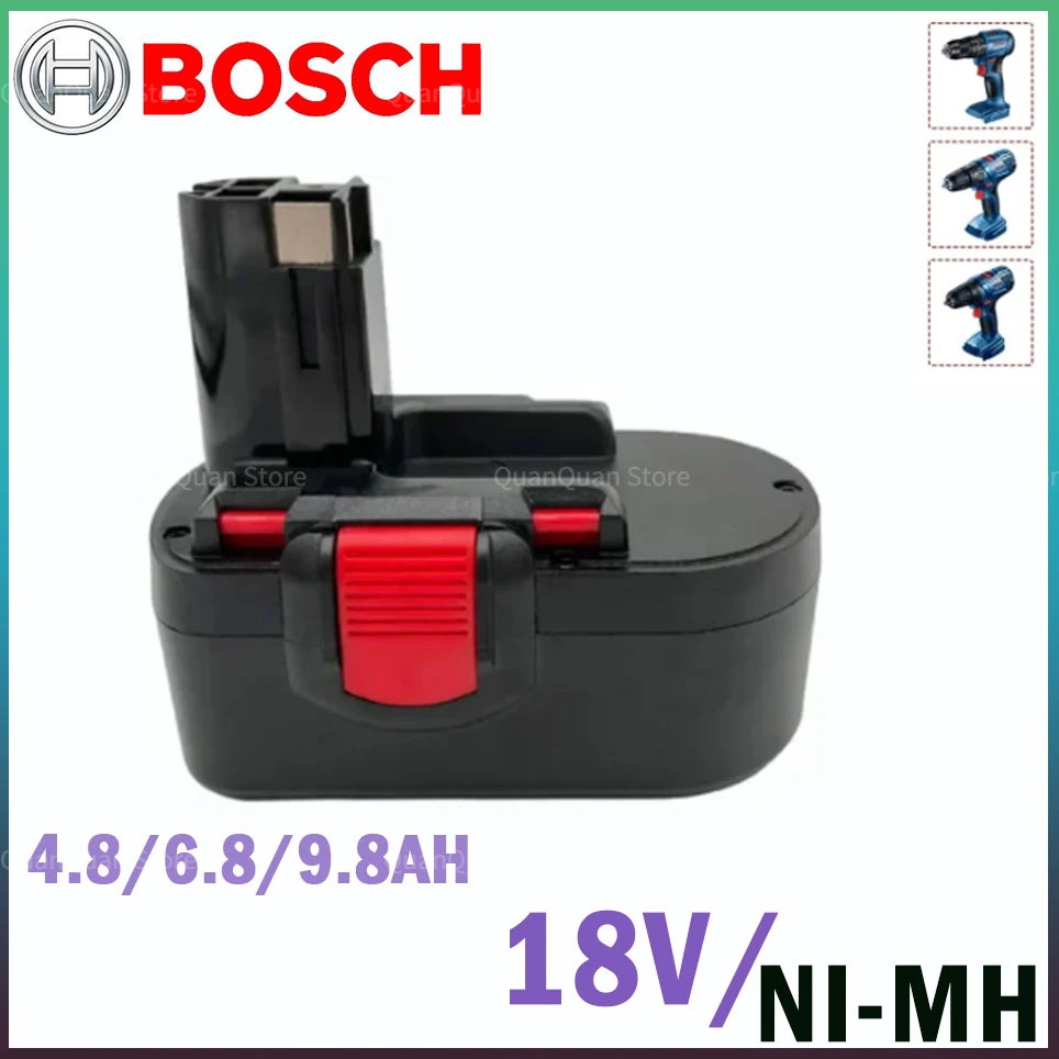 

18V 4.8/6.8/9.8Ah Remplacement Battery for Bosch BAT025 BAT026 BAT160 2607335277 2607335535 2607335735 PSR 18 VE-2 GSR