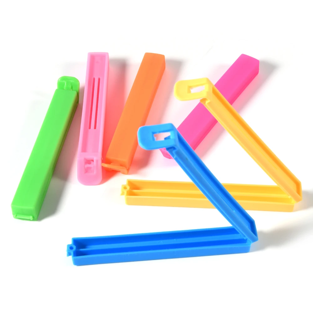 10Pcs Portable New Kitchen Storage Food Snack Seal Sealing Bag Clips Sealer Clamp Plastic Tool Kitchen Accessories 5