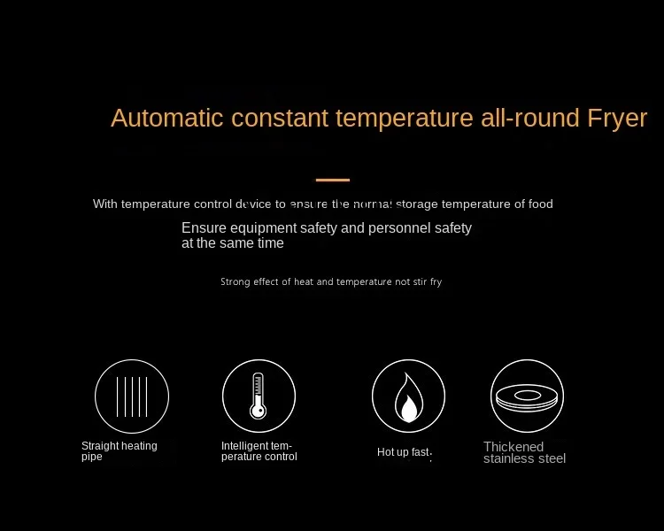 ZC Commercial Gas Frying Pan Deep Frying Pan Deep Constant Temperature Gas Fried Chicken Stove