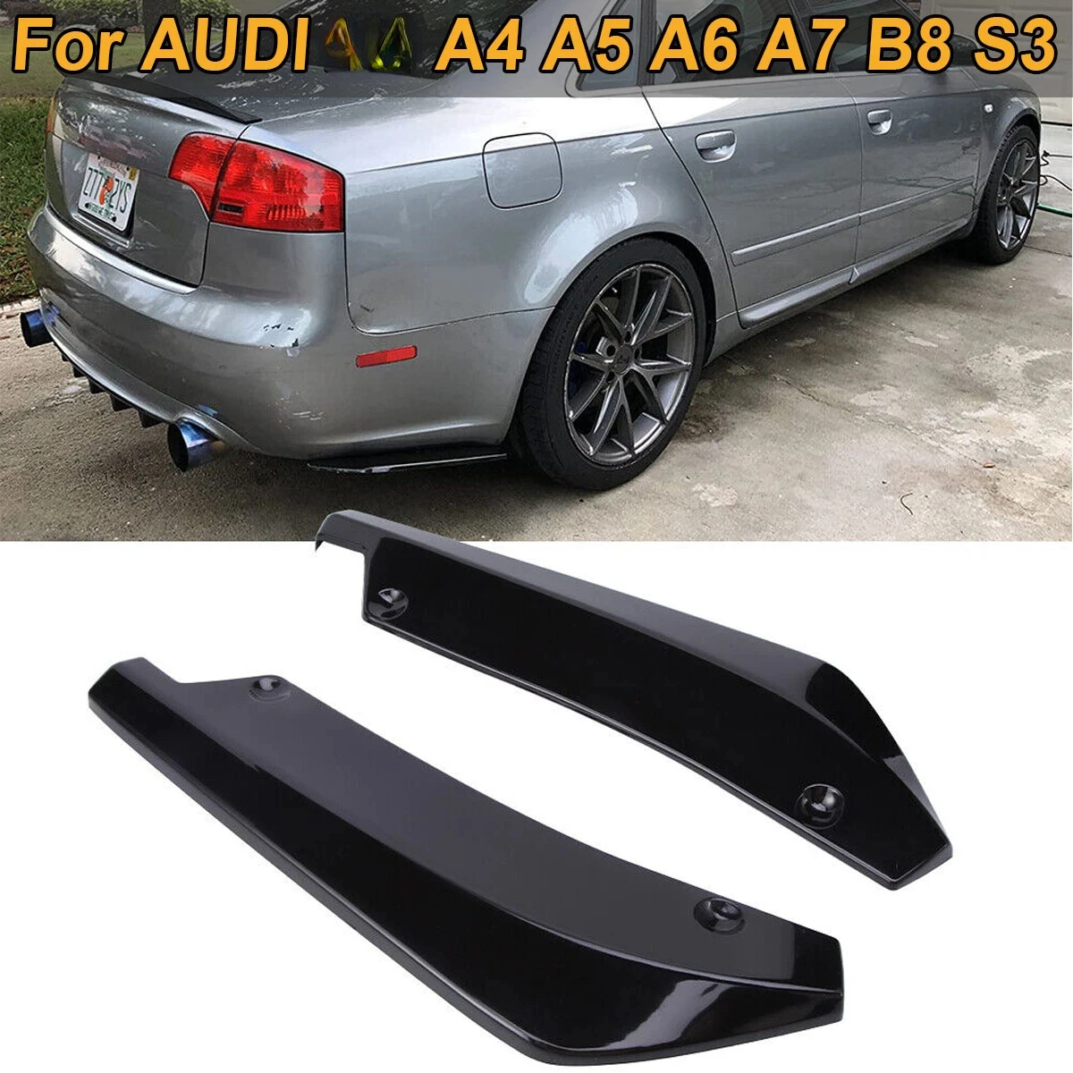 Car Rear Spoiler Wing High Kick Truck Lip Glossy Black For V Type Fit For  Audi A3 S3 8v Sedan Car Accessories - Spoilers & Wings - AliExpress