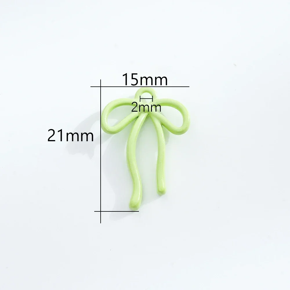 Metal Bow Tie Charms 10pcs Metal Alloy Hollow Bow Tie Charms Pendant For Earrings Necklace Jewelry Making DIY Handmade Craft