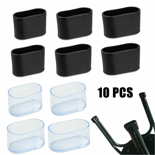 10 X Rubber Chair Leg Cap Oval Covers Furniture Table Feet Floor Protectors For Protecting Household Furniture 1
