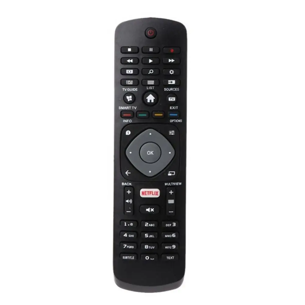 TV Remote Control Replacement Parts Compatible For Philips HOF16H303GPD24 Smart Netflix 398GR08B (Without Battery)