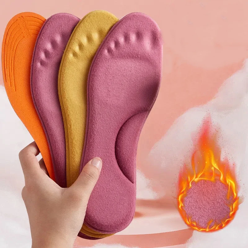 

Winter Warm Insoles Constant Temperature Massage Insole Thicken Soft Breathable Shoes Pads Unisex Boots Insole Care Shoes Pads