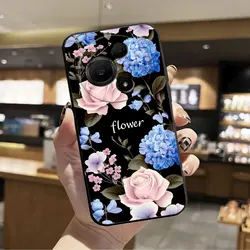 Black Fashion Print Soft Silicone Phone Case Cover for TCL 60SE NxtPaper 5G (HS - C0401)