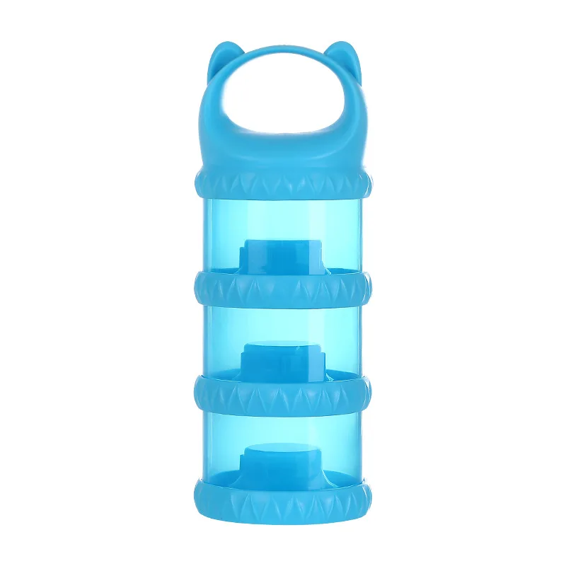 Baby Removable Milk Powder Storage Box Infant 3 Grid Feeding Food Boxes Kids Toddler Portable Formula Dispenser Box