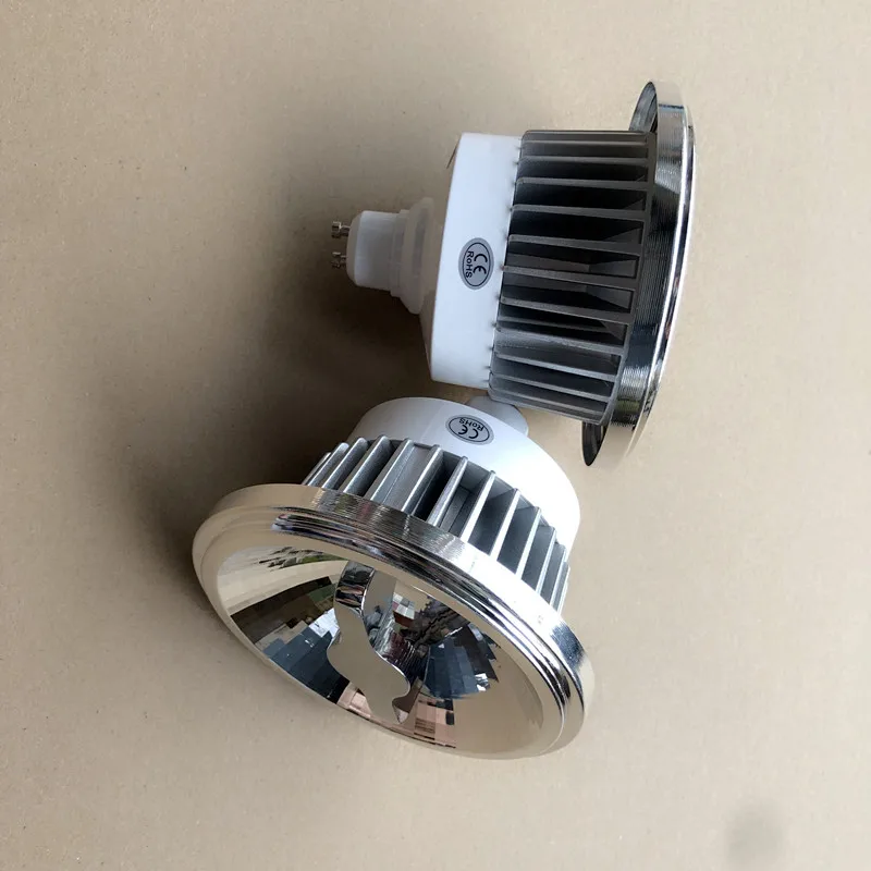 하이 퀄리티 울트라 브라이트 LED 전구 라이트, 밝기 조절 램프, 15W AR111 COB 스포트라이트, ES111 QR111 G53 GU10, AC 110V AC220V DC12V