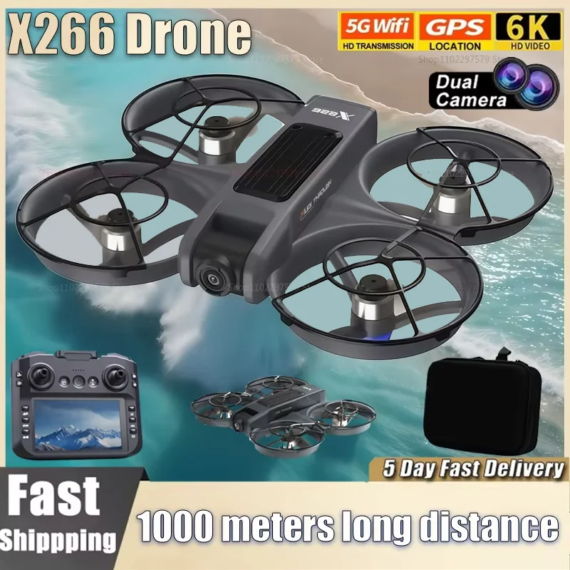 New Drone X266 GPS 8K Professional HD 360° Dual Cameras 5G WIFI
