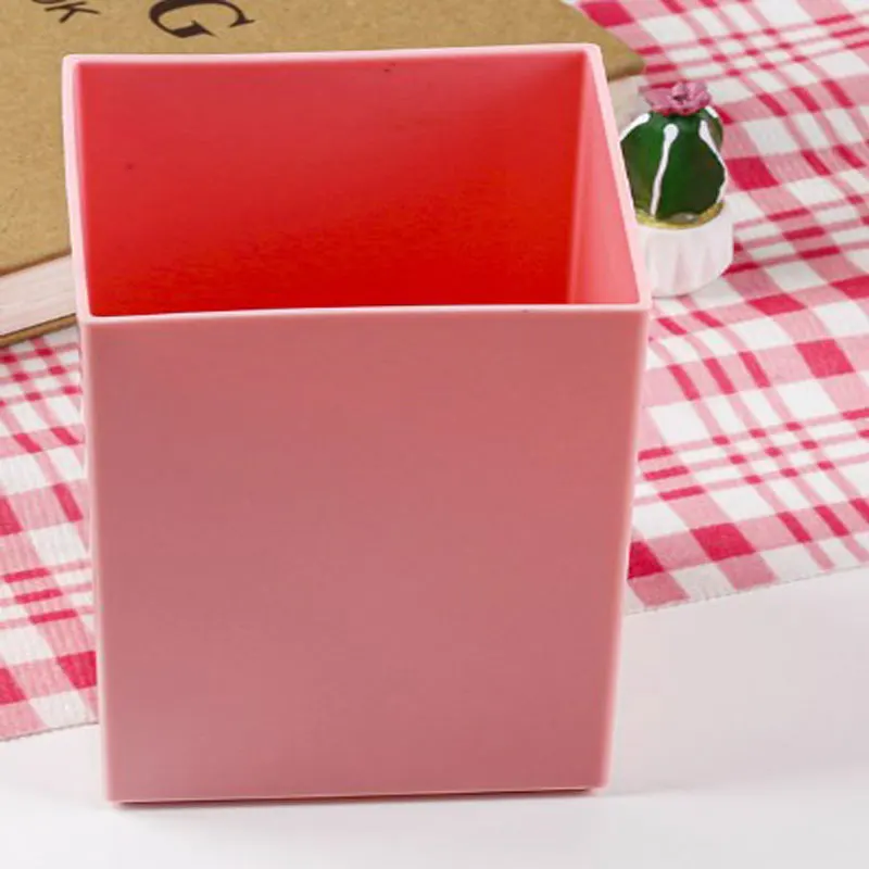 Simple Candy Colour Student Multifunctional Stationery Pen Holder Ins Square High Value Large Capacity 4