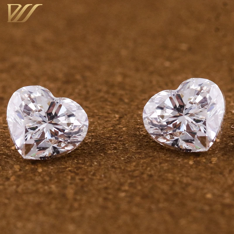 Provence gems with IGI Certified heart shaped lab grown diamonds F color VS clarity CVD Loose Diamonds for wedding ring making