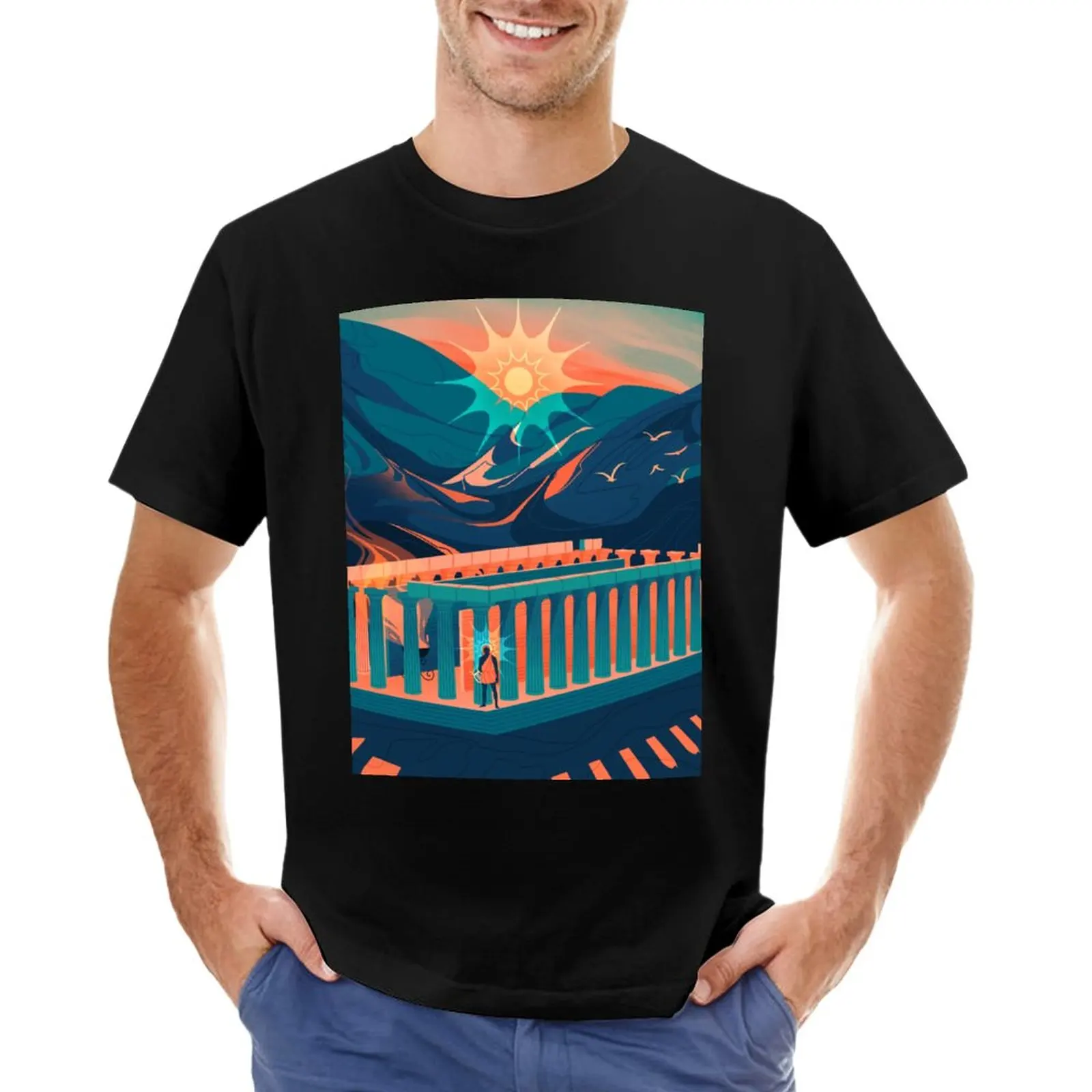 

Temple of Apollo at Bassae T-Shirt Aesthetic clothing oversized t shirt mens t shirt graphic