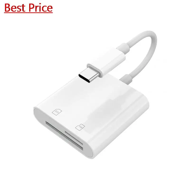  100 Pcs/lot SD 카드 유형 C Camero 카드 리더 어댑터 SD USB C USB3.1 OTG 카드 판독기 HUAWEI