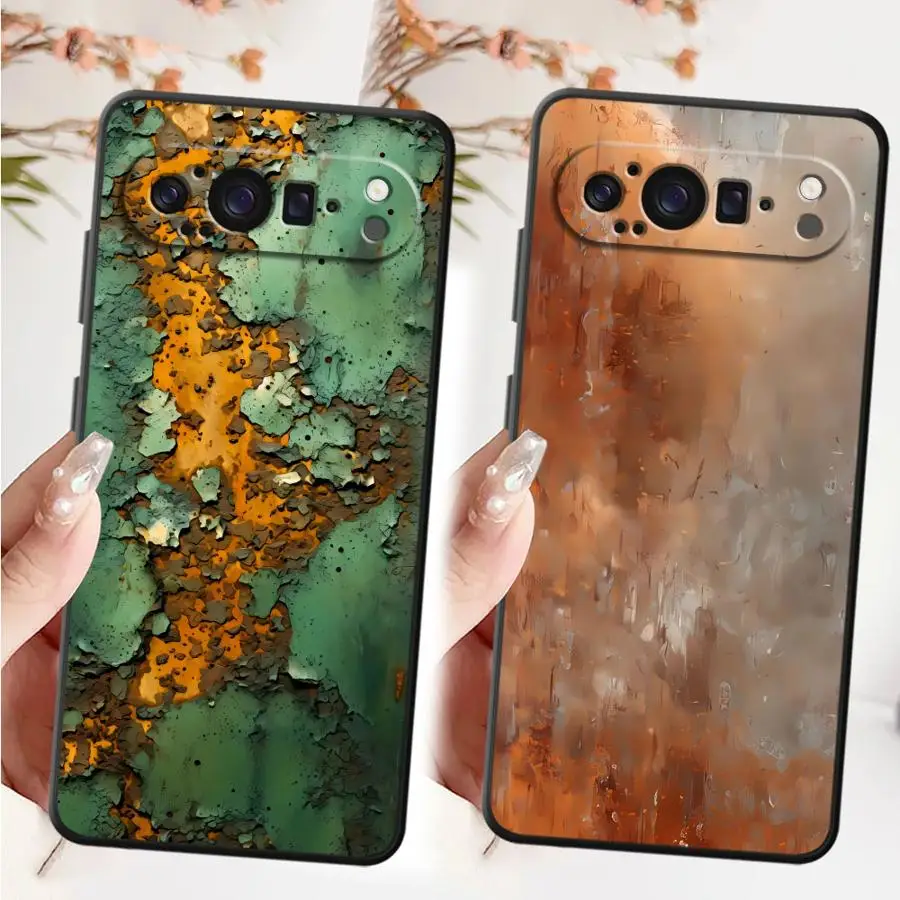 Vintage-Inspired Black Soft Shell Phone Case