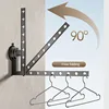 Suction Cup Folding Clothes Drying Rack for Balcony Without Punching Invisible Retractable Bay Window Sill Indoor Clothes Drying 3