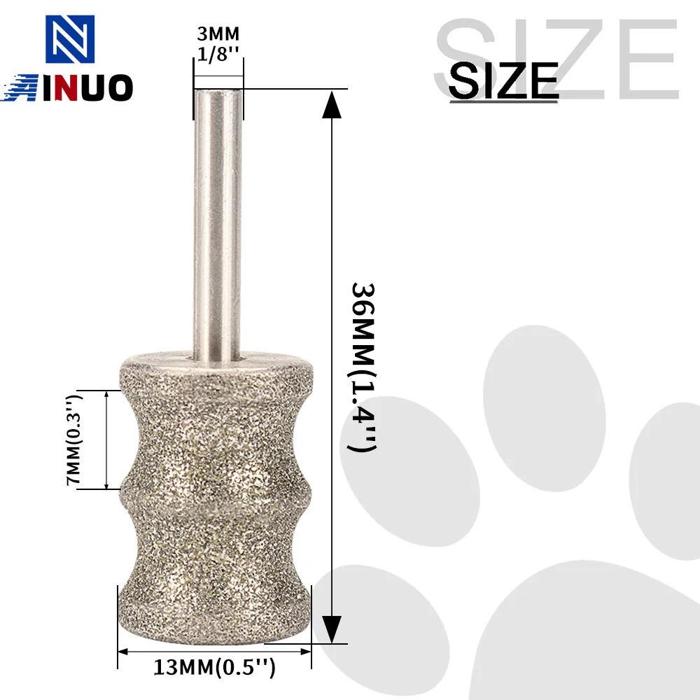 Dogs Electric Nail Polisher Wheel Replacement Grinding Head Pet Nail Grinder Head Trimmer Clipper Pet Cleaning Tool