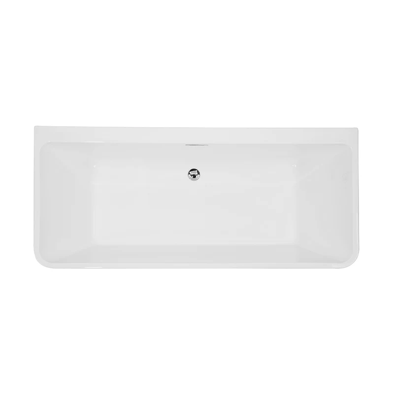 

Waltmal Acrylic White Bathtub For Adults rectangular modern design soaking freestanding bathroom hot tub