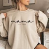Mama Est. 2025 Sweatshirt Sweatshirts for Expecting Mothers 2024 Cute New Mother Gift Idea Pregnancy Announcement Women Clothes 1