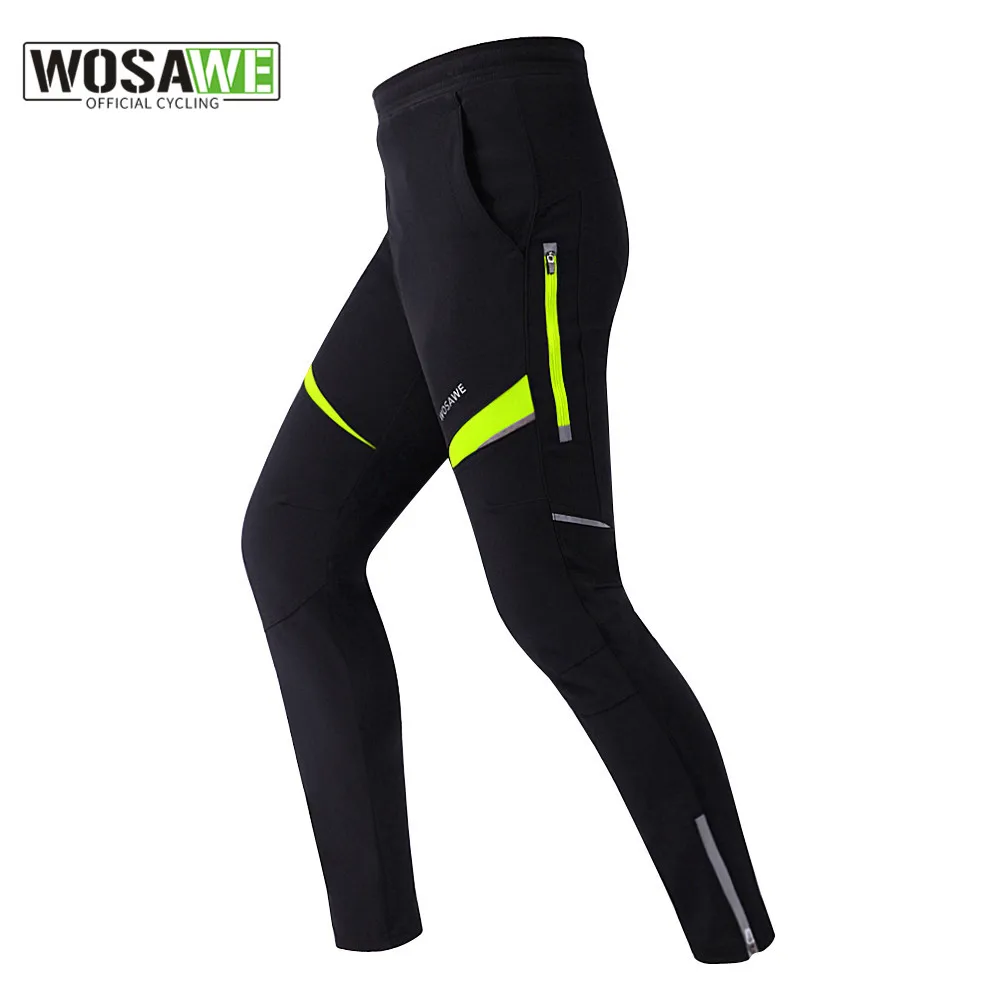 WOSAWE Winter Thick Cycling Pant Bicycle Windproof Sportswear MTB Bike