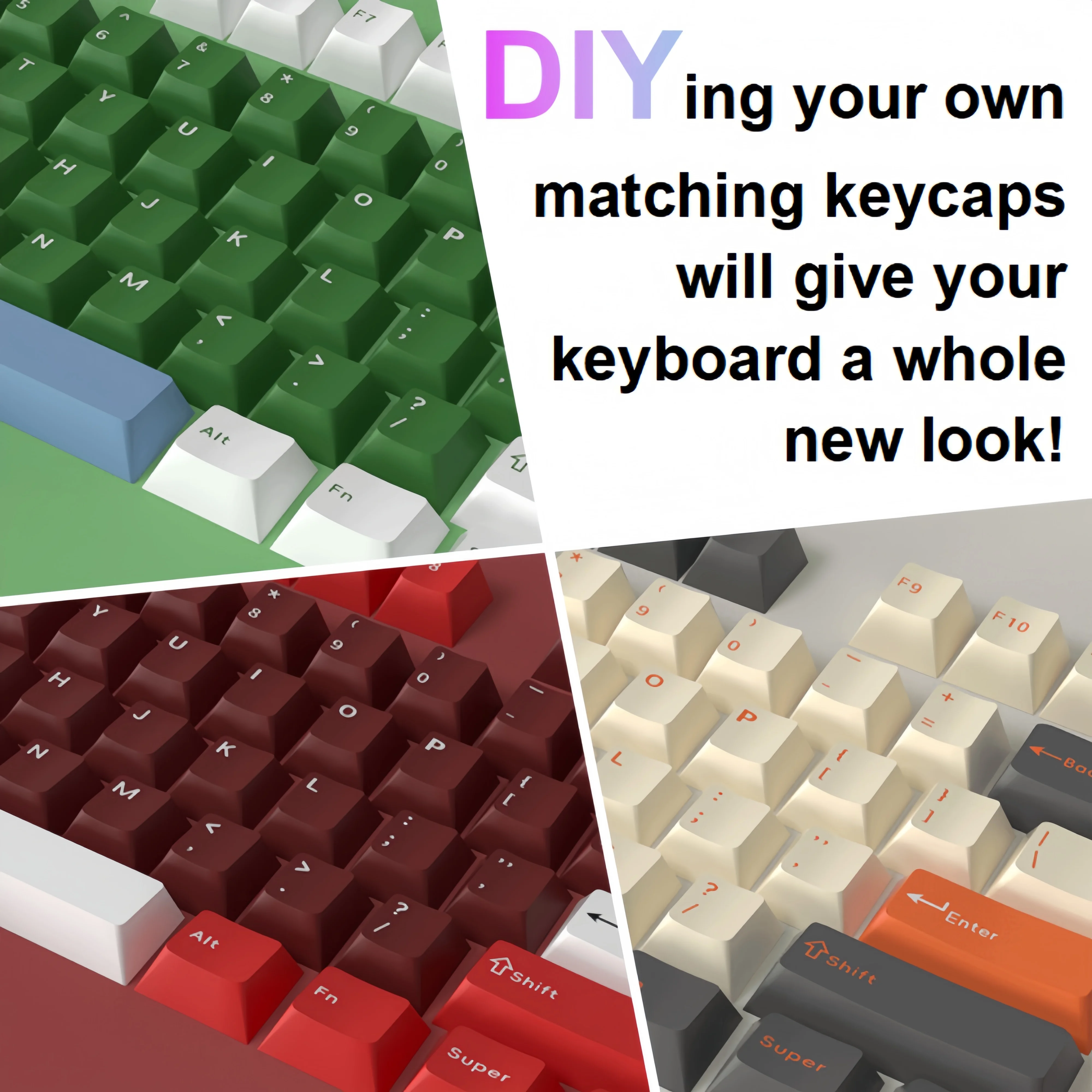 11 Colors PBT Keycaps 126 Keys Cherry Profile Double-shot Legends Keycap Set for Mx Cherry Switch Mechanical Keyboard DIY Kit 5 Sdcb10b10e5cc409a9e562216bac6c9291