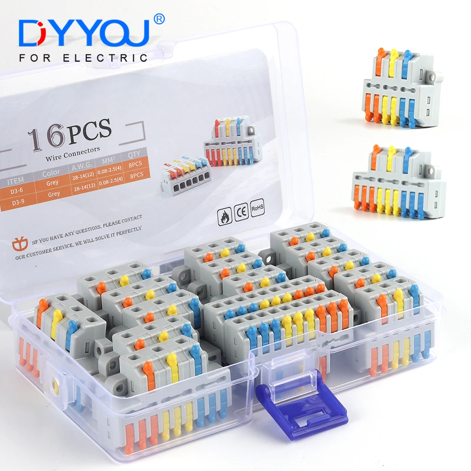 Connecteurs De Fil Compacts De Conducteur Universel à 4