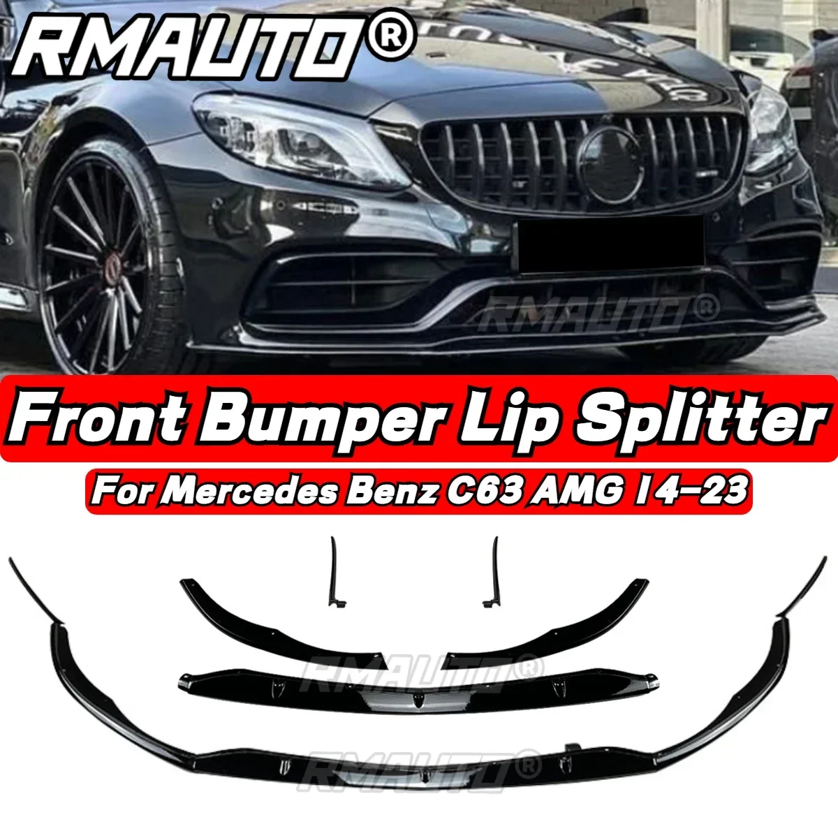 

5 шт./комплект, передний спойлер для бампера Mercedes Benz C63 AMG 2014-2023