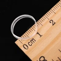 Clear Ponytail Ropes Rubber Bands Holder Elastic for Women Girls Bind Tie Holder Hair Accessories Hair Styling Tools 6